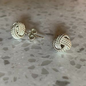 Tiffany Twist knot earrings in sterling silver